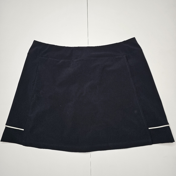 Oakley Womens XL Black Balata Golf Skort Skirt Lined Stretch Pull On Tennis - Picture 1 of 15